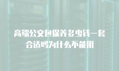 高端公文包保养多少钱一套合适吗为什么不能用