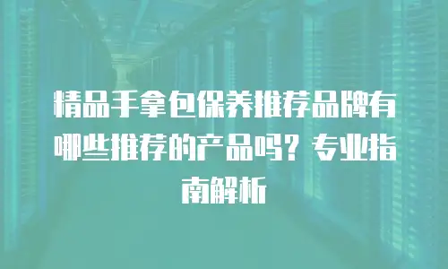 精品手拿包保养推荐品牌有哪些推荐的产品吗？专业指南解析