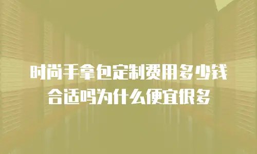 时尚手拿包定制费用多少钱合适吗为什么便宜很多
