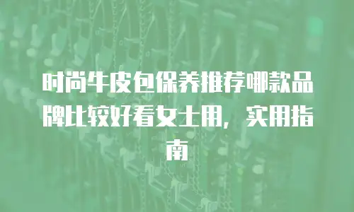 时尚牛皮包保养推荐哪款品牌比较好看女士用，实用指南