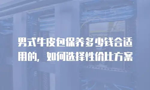 男式牛皮包保养多少钱合适用的，如何选择性价比方案
