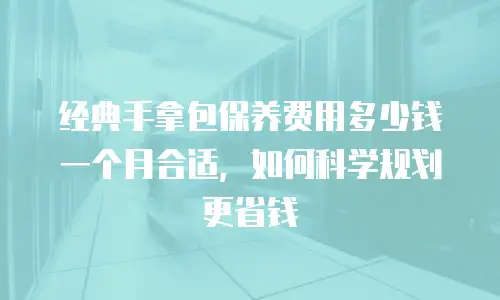 经典手拿包保养费用多少钱一个月合适，如何科学规划更省钱
