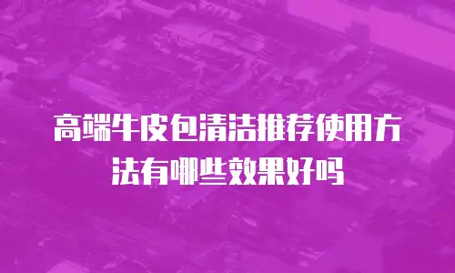 高端牛皮包清洁推荐使用方法有哪些效果好吗
