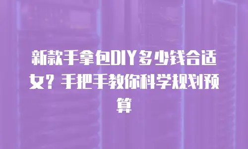 新款手拿包DIY多少钱合适女？手把手教你科学规划预算
