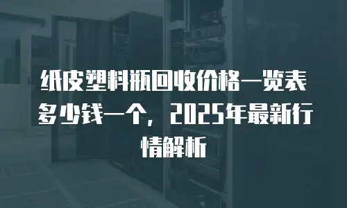纸皮塑料瓶回收价格一览表多少钱一个，2025年最新行情解析