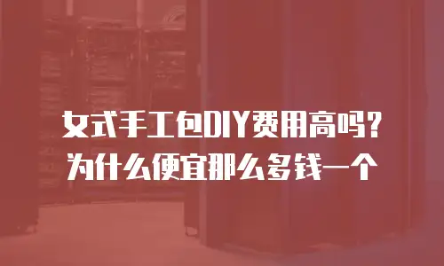 女式手工包DIY费用高吗？为什么便宜那么多钱一个