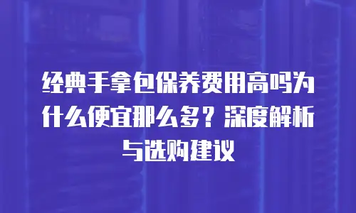 经典手拿包保养费用高吗为什么便宜那么多？深度解析与选购建议
