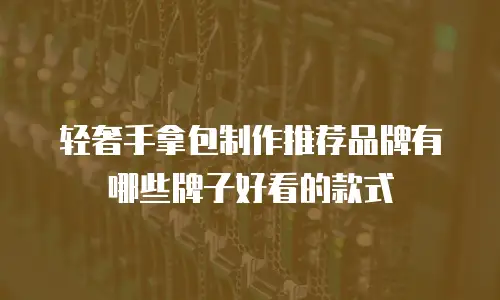 轻奢手拿包制作推荐品牌有哪些牌子好看的款式