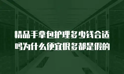 精品手拿包护理多少钱合适吗为什么便宜很多都是假的