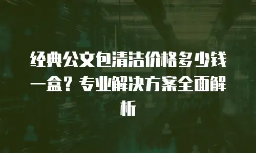 经典公文包清洁价格多少钱一盒？专业解决方案全面解析