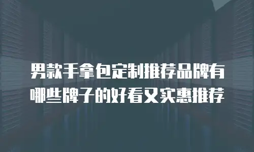 男款手拿包定制推荐品牌有哪些牌子的好看又实惠推荐