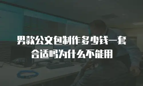 男款公文包制作多少钱一套合适吗为什么不能用