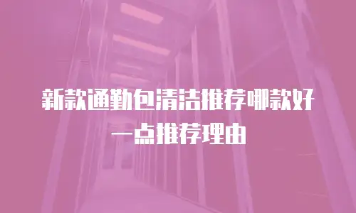 新款通勤包清洁推荐哪款好一点推荐理由