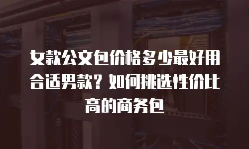 女款公文包价格多少最好用合适男款？如何挑选性价比高的商务包
