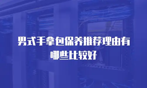 男式手拿包保养推荐理由有哪些比较好