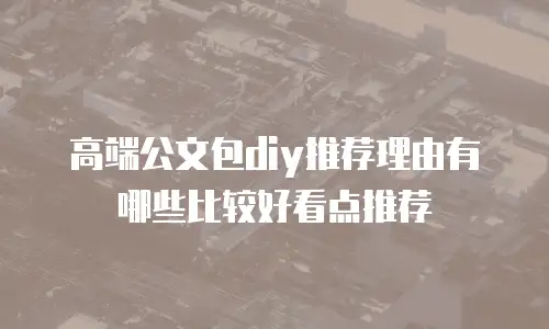 高端公文包diy推荐理由有哪些比较好看点推荐