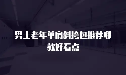 男士老年单肩斜挎包推荐哪款好看点