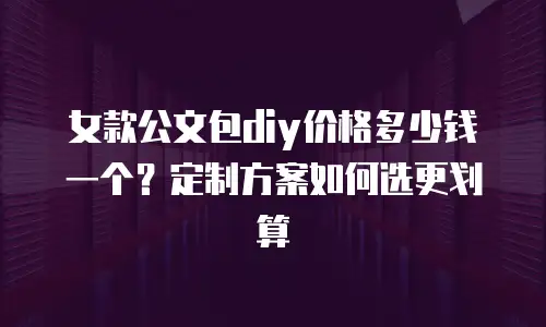 女款公文包diy价格多少钱一个？定制方案如何选更划算