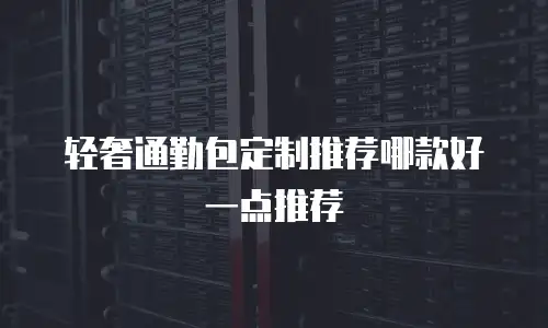 轻奢通勤包定制推荐哪款好一点推荐