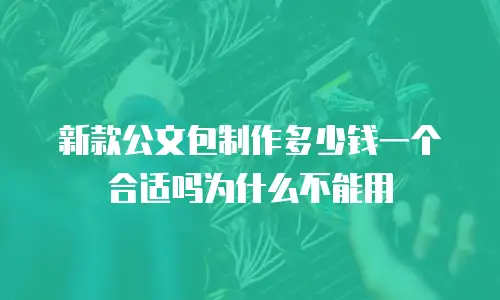 新款公文包制作多少钱一个合适吗为什么不能用