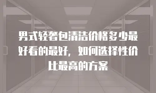 男式轻奢包清洁价格多少最好看的最好，如何选择性价比最高的方案