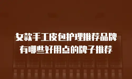 女款手工皮包护理推荐品牌有哪些好用点的牌子推荐