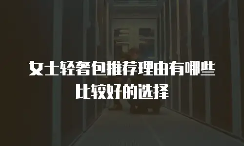 女士轻奢包推荐理由有哪些比较好的选择