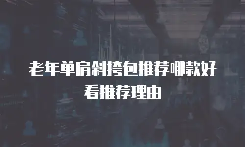 老年单肩斜挎包推荐哪款好看推荐理由