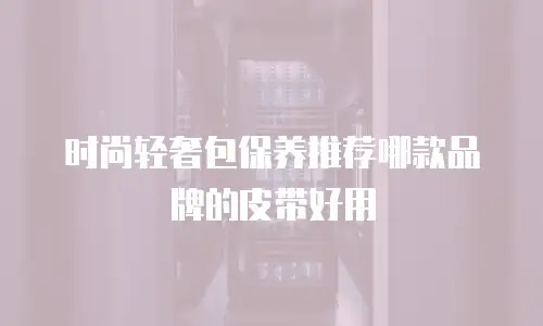 时尚轻奢包保养推荐哪款品牌的皮带好用