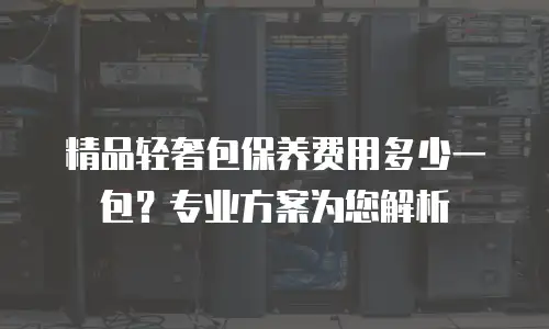 精品轻奢包保养费用多少一包？专业方案为您解析