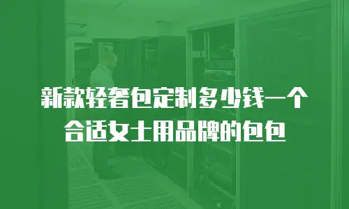 新款轻奢包定制多少钱一个合适女士用品牌的包包