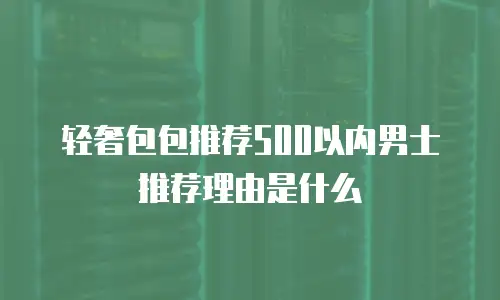 轻奢包包推荐500以内男士推荐理由是什么