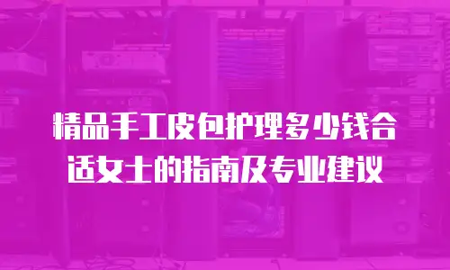 精品手工皮包护理多少钱合适女士的指南及专业建议