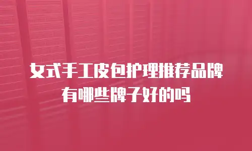 女式手工皮包护理推荐品牌有哪些牌子好的吗