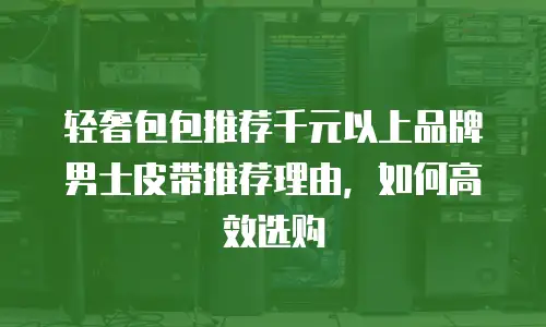 轻奢包包推荐千元以上品牌男士皮带推荐理由，如何高效选购