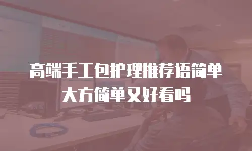 高端手工包护理推荐语简单大方简单又好看吗