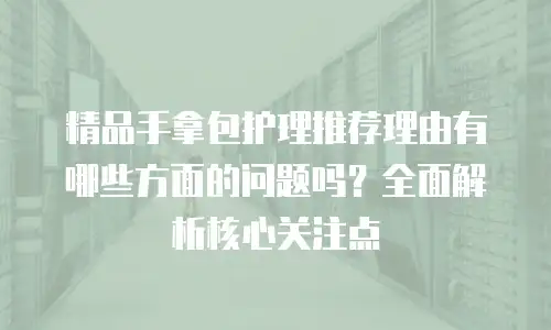 精品手拿包护理推荐理由有哪些方面的问题吗？全面解析核心关注点