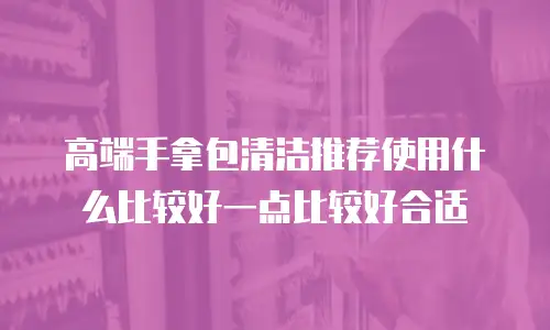 高端手拿包清洁推荐使用什么比较好一点比较好合适