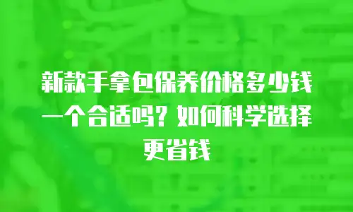 新款手拿包保养价格多少钱一个合适吗？如何科学选择更省钱