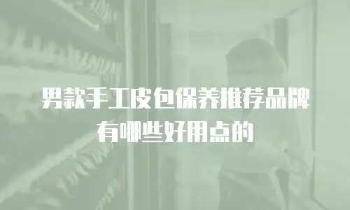 男款手工皮包保养推荐品牌有哪些好用点的