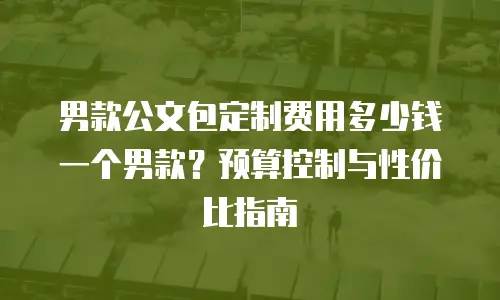 男款公文包定制费用多少钱一个男款？预算控制与性价比指南
