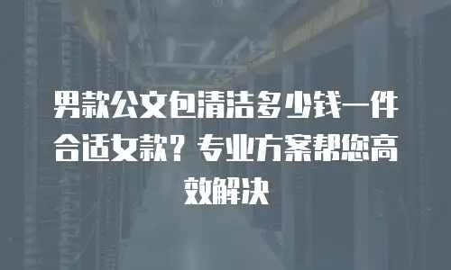 男款公文包清洁多少钱一件合适女款？专业方案帮您高效解决