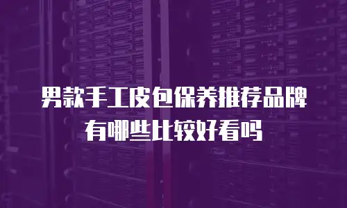 男款手工皮包保养推荐品牌有哪些比较好看吗