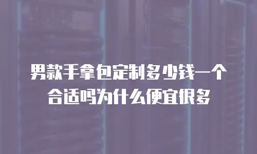 男款手拿包定制多少钱一个合适吗为什么便宜很多