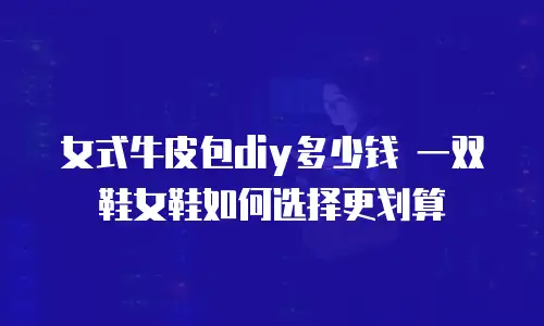 女式牛皮包diy多少钱 一双鞋女鞋如何选择更划算