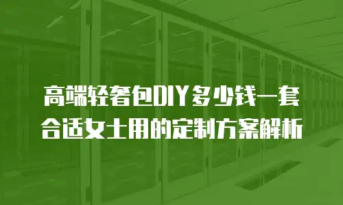高端轻奢包DIY多少钱一套合适女士用的定制方案解析