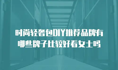 时尚轻奢包DIY推荐品牌有哪些牌子比较好看女士吗