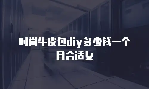 时尚牛皮包diy多少钱一个月合适女