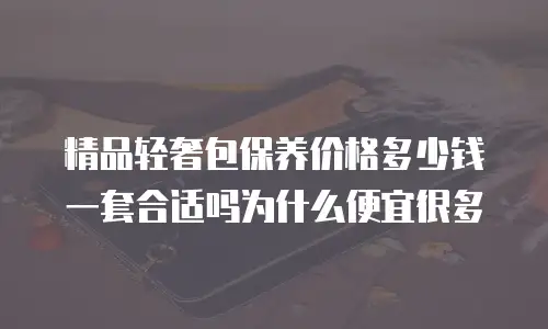 精品轻奢包保养价格多少钱一套合适吗为什么便宜很多
