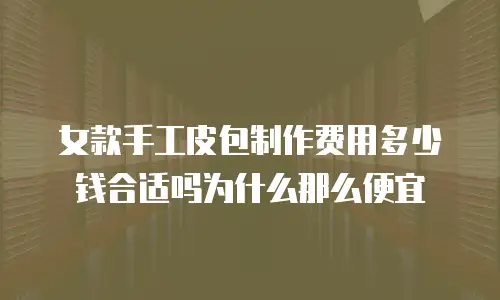 女款手工皮包制作费用多少钱合适吗为什么那么便宜